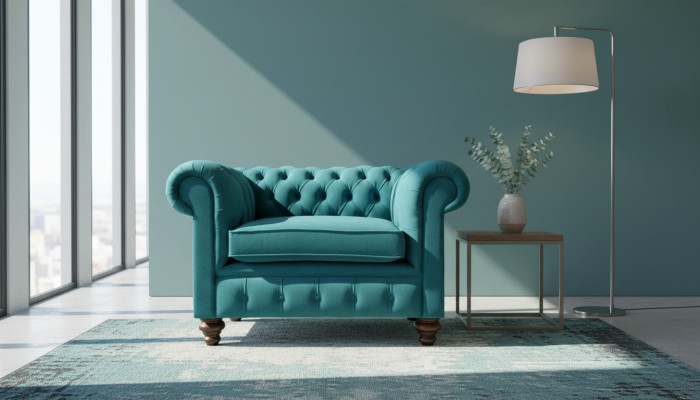 Armchair 1 Seater Chesterfield Upholstered Sofas Design Luxury Couch Sofa New