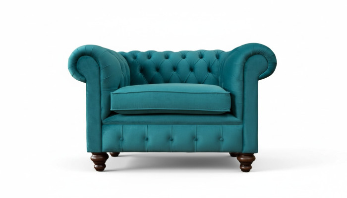 Armchair 1 Seater Chesterfield Upholstered Sofas Design Luxury Couch Sofa New