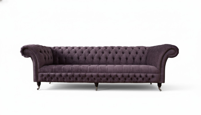 Design sofa 4-seater couch upholstery luxury textile sofas Chesterfield