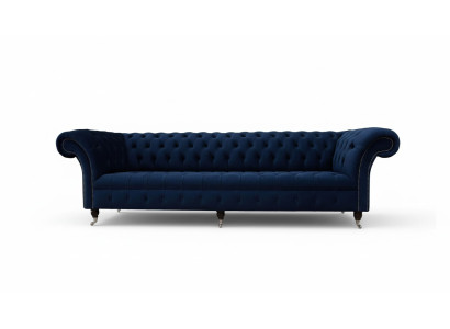 Chesterfield Sofa Sofas 4-Seater Couch Upholstered Fabric Living Room Furniture
