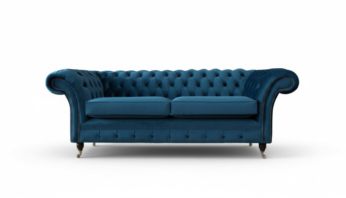 Luxury Upholstered Sofa Three-Seater Couch Living Room Seat Cushion Sofas New