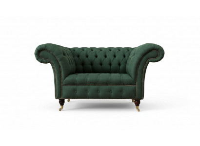 Green armchair sofa couch upholstery luxury classic textile couches new