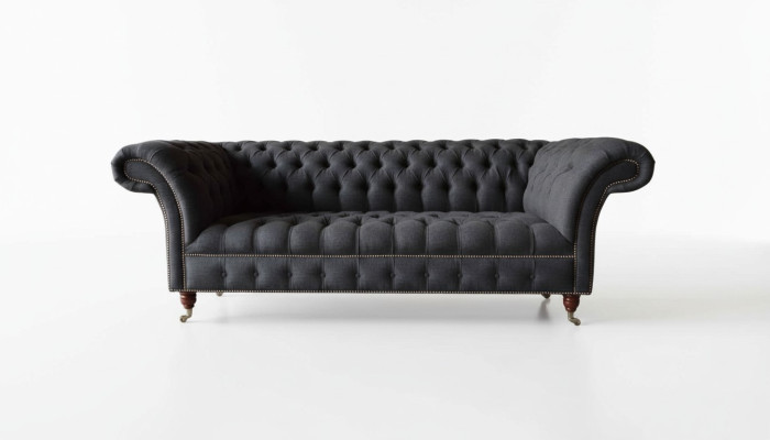 Chesterfield three-seater sofa 3-seater couch upholstered couches design textile