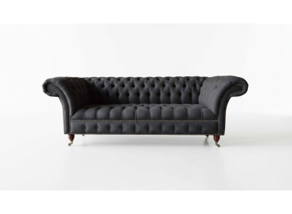 Chesterfield three-seater sofa 3-seater couch upholstered couches design textile