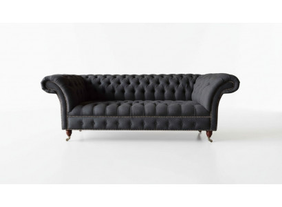 Chesterfield three-seater sofa 3-seater couch upholstered couches design textile
