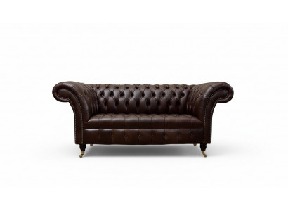 Sofa Couch Chesterfield Upholstered Sofas 2 Seater Leather Textile Lounge New