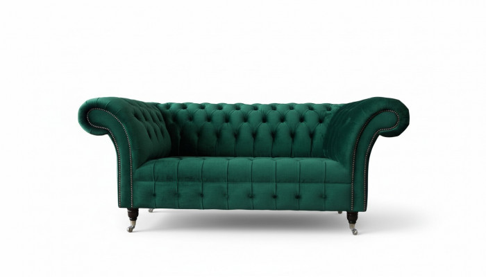 Chesterfield two-seater sofa 2-seater design sofas upholstery modern seat fabric