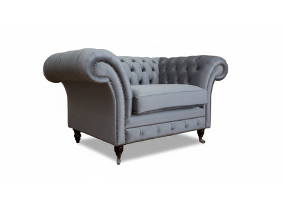 Design Chesterfield Fabric Armchair 1-Seater Upholstered Sofas Lounge New