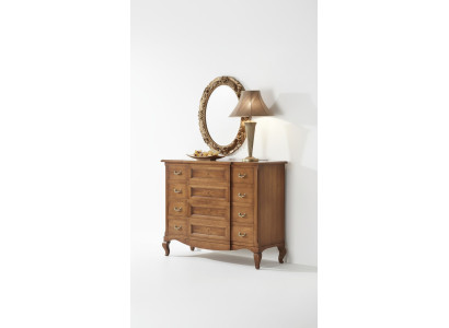 Bedroom dresser with mirror luxury modern furniture set 2-piece wood new