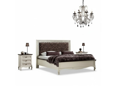 Design bedroom 3-piece. Bed 2x nightstand luxury bed set furniture new