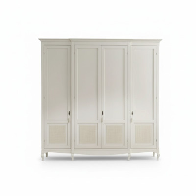Bedroom luxury wardrobe white closet wood modern furniture new