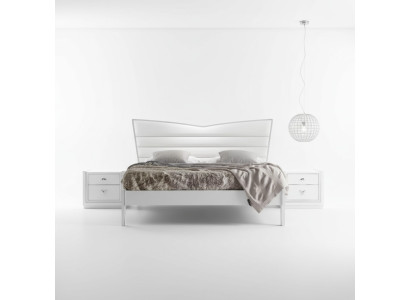 Design furniture bed 2 bedside tables 3-piece bedroom set luxury beds new