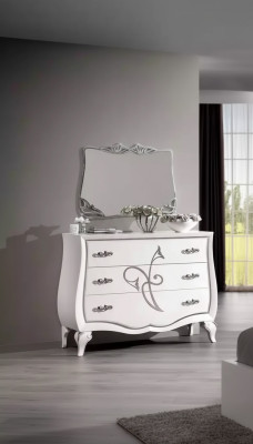 Sideboard chest designer luxury cabinets wood white dressers modern new