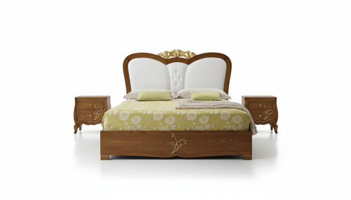 Bedroom Set Bed + 2x Nightstands Beds Italian Furniture 3-piece set.
