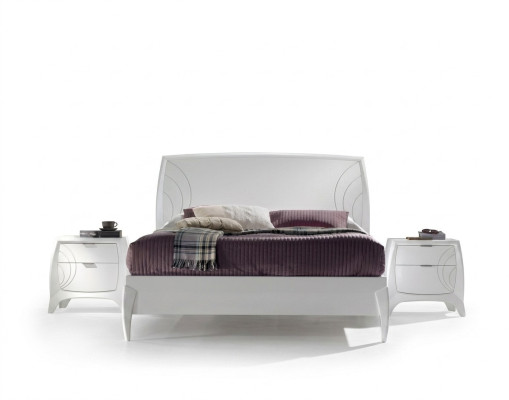 Set Bed Bedroom 2x Nightstands Complete Set Wood Furniture 3-piece New