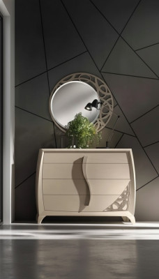 Set Chest of Drawers Mirror Designer Luxury Console Dressers Furniture Wood Beige