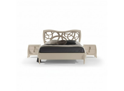 Bed, 2x nightstands, 3-piece bedroom design, luxury bedroom furniture