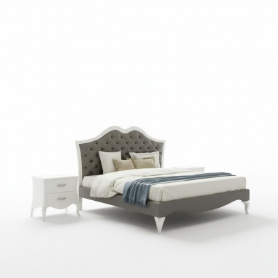 Bed Bedroom Set Bed 2x Nightstands Modern Italian Furniture 3-piece Set