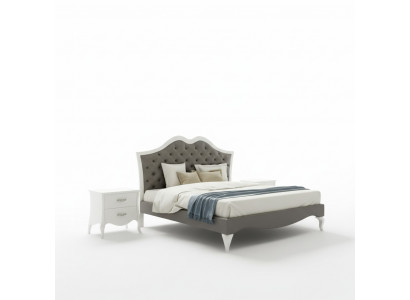 Bed Bedroom Set Bed 2x Nightstands Modern Italian Furniture 3-piece Set