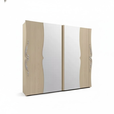 Solid wood wardrobe wooden cabinet closet bedroom furniture Italy