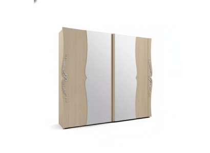 Solid wood wardrobe wooden cabinet closet bedroom furniture Italy