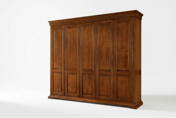 Bedroom wardrobe closet wood living room furniture brown Italy