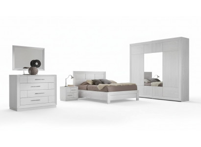 Luxury Complete Bedroom Set Bed 2x Nightstands Wardrobe