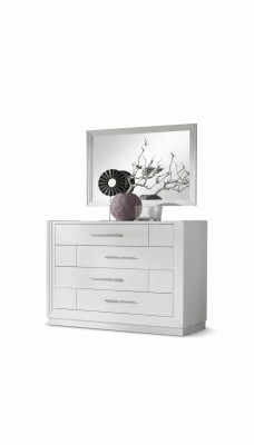 Modern sideboard 2-piece set style, modern sideboard, mirror, Italian furniture