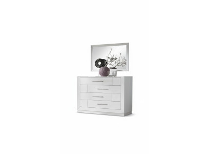 Modern sideboard 2-piece set style, modern sideboard, mirror, Italian furniture