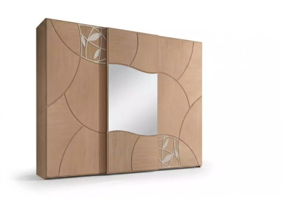 Wardrobe sliding doors bedroom closet wall wood mirror new