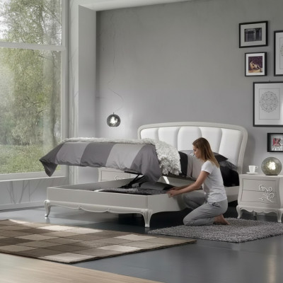 Bed 2x nightstands 3-piece bedroom set modern luxury bedroom