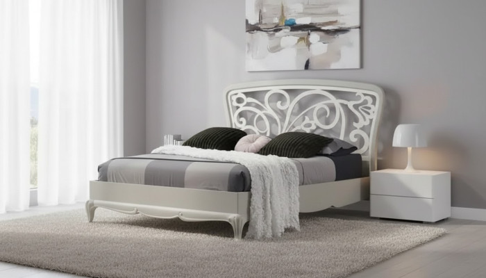 Italian bedroom furniture bed luxury furniture design gray beds new