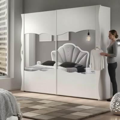 Wardrobe Italian Style Furniture Bedroom Wardrobe Solid Wood