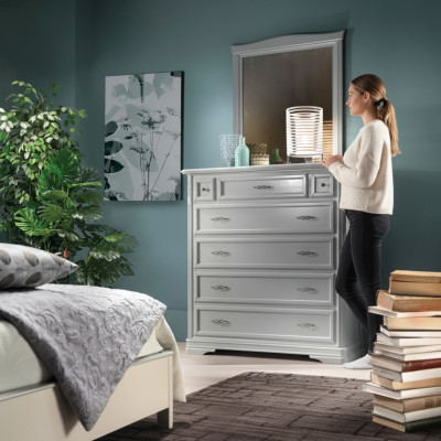 Sideboard with mirror furniture modern sideboard wood bedroom white new
