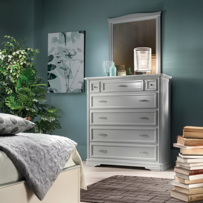 Sideboard with mirror furniture modern sideboard wood bedroom white new
