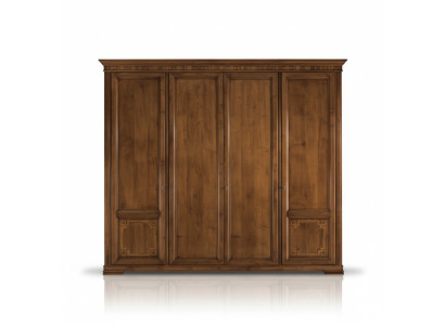 Wardrobe Cabinet Luxury Wood Design Furniture Bedroom Brown New