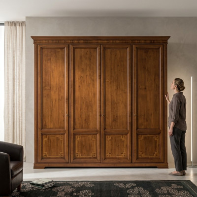 Bedroom cabinet wood Italian furniture wardrobes closet