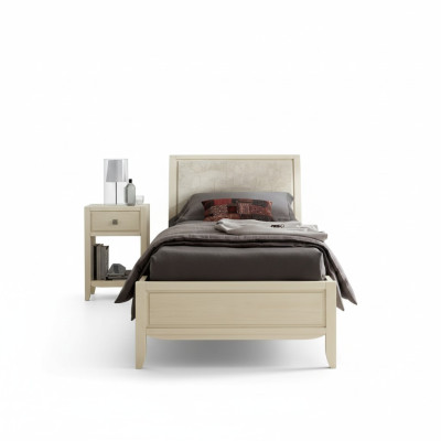 Luxury bedroom set bedside table bed 2-piece complete set design furnishing new