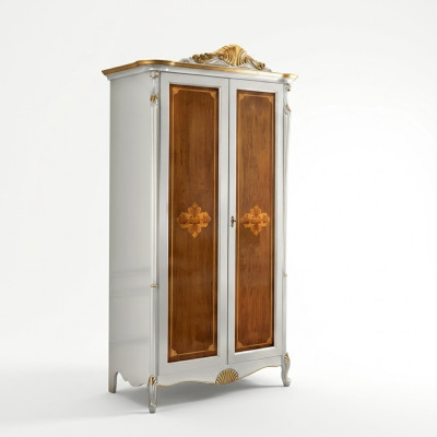 Wardrobe White Luxury Closet Bedroom Wood Furniture Cabinets New