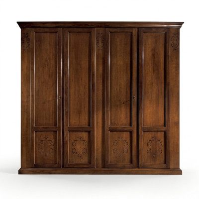 Bedroom wardrobe closet cabinets wooden cabinet design brown