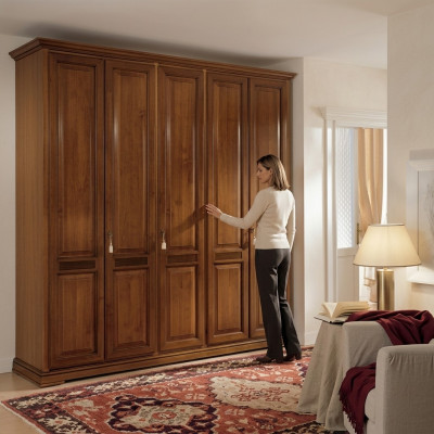 Classic wardrobe furniture cabinets bedroom design brown new
