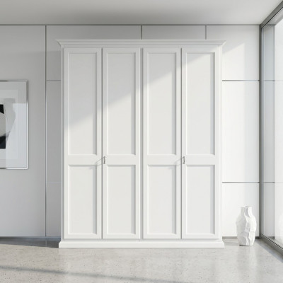 Wardrobe cupboard art deco style wood furniture classic bedroom
