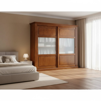 Bedroom furniture Italy wooden cabinet wardrobe solid wood wardrobe