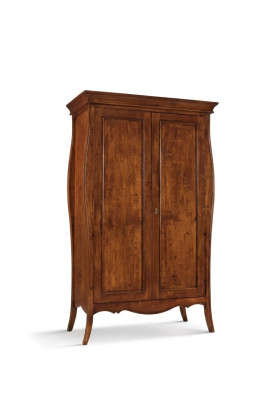 Solid wood wardrobe, massive bedroom furniture, Italy, new