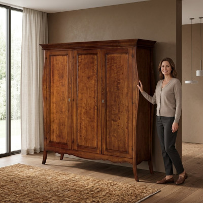 Wardrobe bedroom wood cabinet modern style cupboards shelves