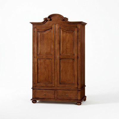 Classic wardrobe, brown wall unit, wardrobe, Italian furniture