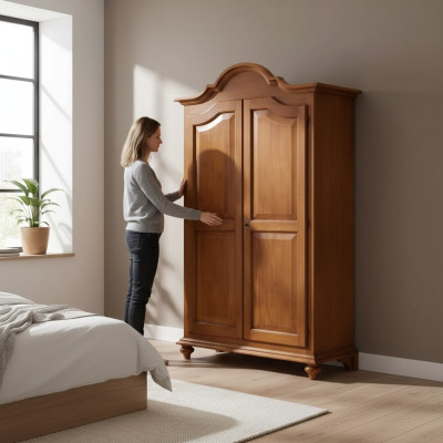 Wardrobe luxury cabinets wardrobe wood furniture bedroom brown