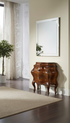 Nightstand Side Table Furniture Italian Design Classic Wood