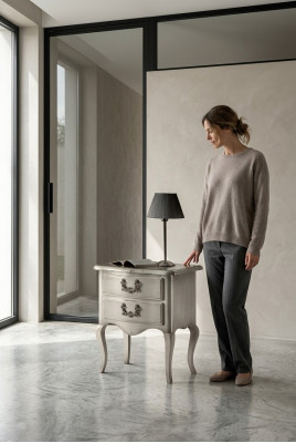 Design nightstand console side tables bedroom wood luxury new