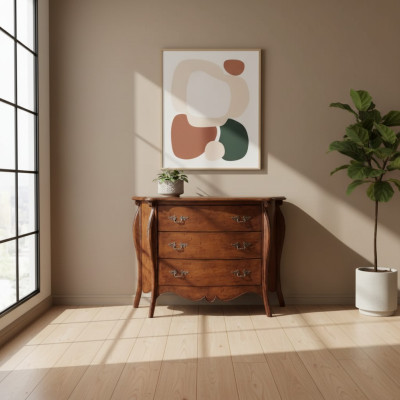 Brown dresser Italian style wood furniture classic furniture design new